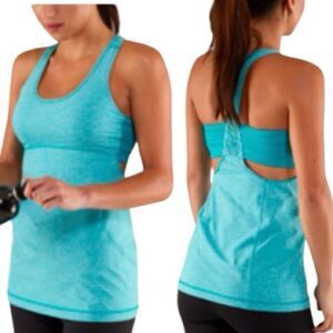 Lululemon Turbo Tank Top – Size 4 – Aquamarine / Teal